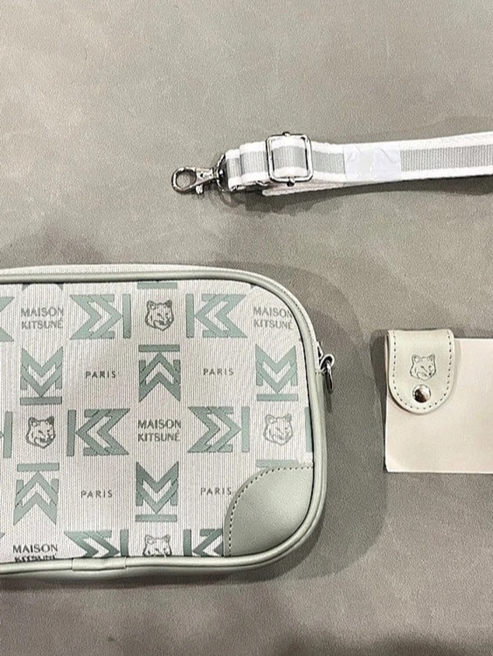 Maison Kitsuné x EVA Air Royal Laurel Class Amenity Crossbody Bag